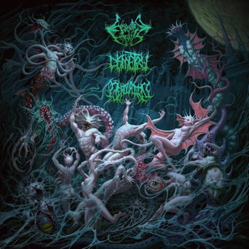 Derogation / Eviscerated Entrails / Dismetry - Extraterrestrial: Embodiment. Split